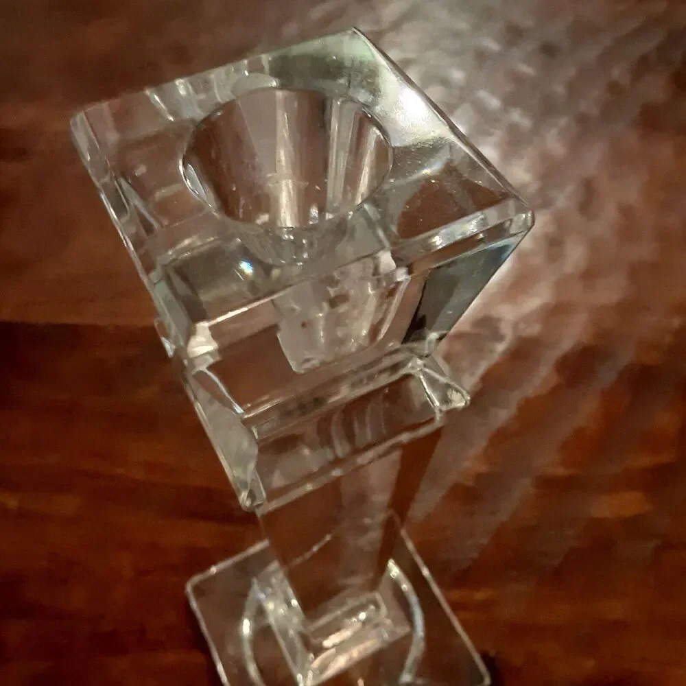 Shannon Crystal Ireland Tall Candle Holder Clear Timeless